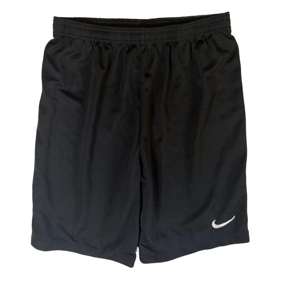 Nike Dri-FIT Training Shorts Black with White Mesh Panels (Style DH8427-010)
